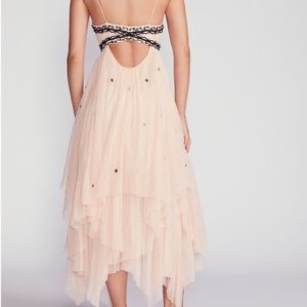 Free People Wildflower Embellished Maxi Dress 4 - Picture 4 of 4